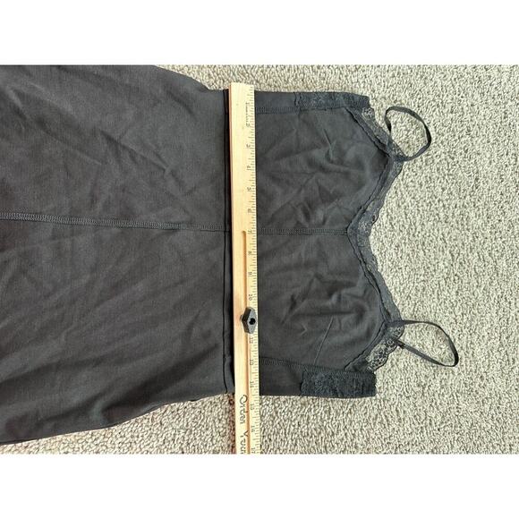 Sanctuary Dress Womens S Black Bodycon Zipper Black Lace Trim Spaghetti Strap - Picture 8 of 15